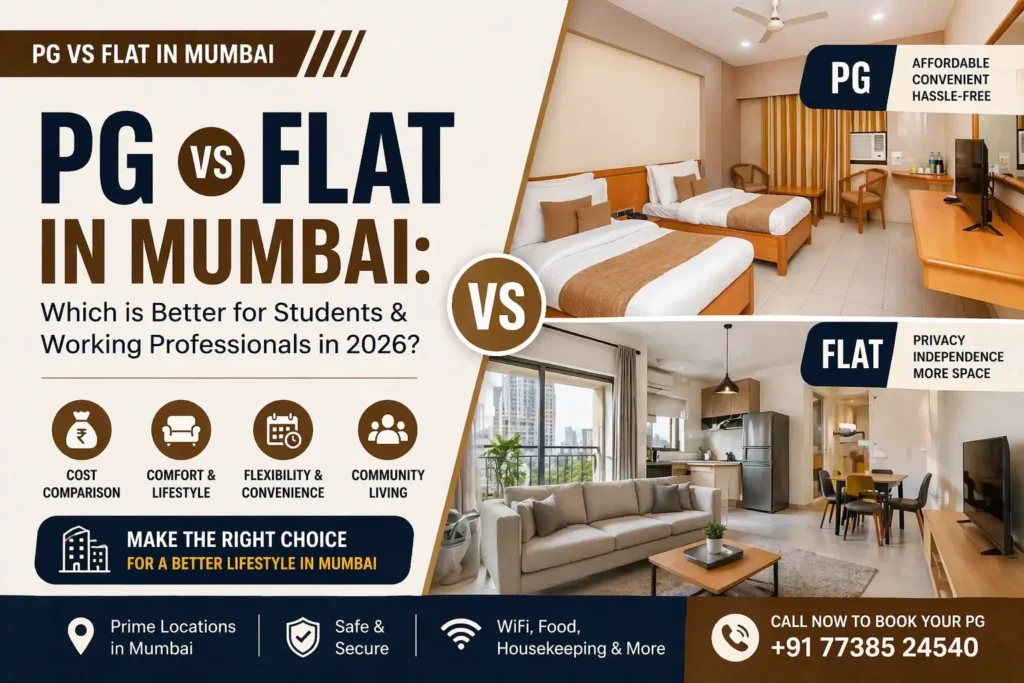 pg vs flat in mumbai